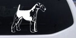 Airedale Terrier Dog Car or Truck Window Decal Sticker