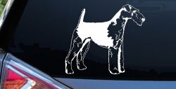 Airedale Terrier Dog Car or Truck Window Decal Sticker