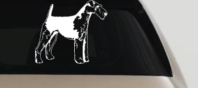 Airedale Terrier Car Decal - Window Sticker for Dogs & Trucks