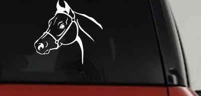 Horse Head Decal Western Farm Ranch Truck Car Window Vinyl Sticker