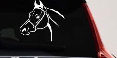 Horse Head Decal Western Farm Ranch Truck Car Window Vinyl Sticker