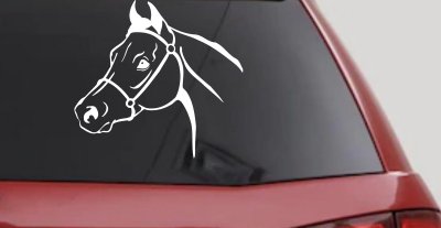 Horse Head Decal Western Farm Ranch Truck Car Window Vinyl Sticker