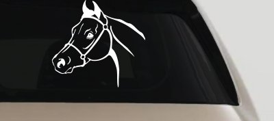 Horse Head Decal Western Farm Ranch Truck Car Window Vinyl Sticker