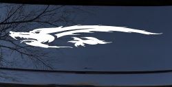 Flying Asian Dragon Car or Truck Window Decal Sticker