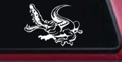 Snapping Alligator or Crocodile Car or Truck Window Decal Sticker