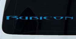 Tribal Rubicon Off Road Car or Truck Window Decal Sticker (Blue)