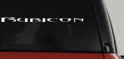 Tribal Rubicon Off Road Decal for Car or Truck Window Sticker