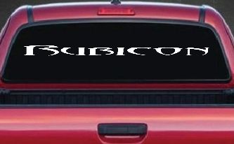 Tribal Rubicon Off Road Car or Truck Window Decal Sticker