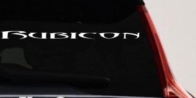 Tribal Rubicon Off Road Decal for Car or Truck Window Sticker