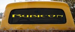 Tribal Rubicon Off Road Car or Truck Window Decal Sticker (Yellow)