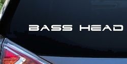 Bass Head Car or Truck Window Decal Sticker