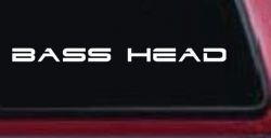 Bass Head Car or Truck Window Decal Sticker