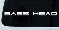 Bass Head Car or Truck Window Decal Sticker