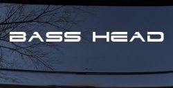 Bass Head Car or Truck Window Decal Sticker