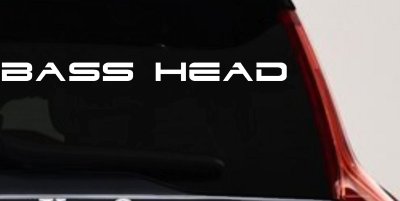 Bass Head Car Truck Window Decal Sticker - Audio Fanatic Vinyl Graphic