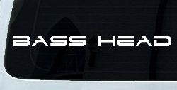 Bass Head Car or Truck Window Decal Sticker