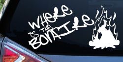 Where Is The Bonfire Country Car or Truck Window Decal Sticker