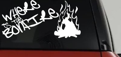 Where Is The Bonfire Country Car Truck Window Vinyl Decal Sticker