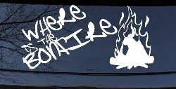 Where Is The Bonfire Country Car or Truck Window Decal Sticker