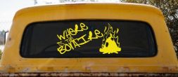 Where Is The Bonfire Country Car or Truck Window Decal Sticker (Yellow)