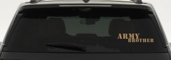 Army Brother Military Car or Truck Window Decal Sticker (Light Brown)