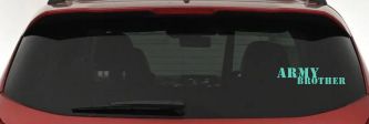 Army Brother Military Car or Truck Window Decal Sticker (Mint)