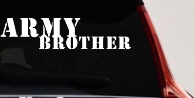 Army Brother Military Decal Sticker for Car Truck Window Vinyl
