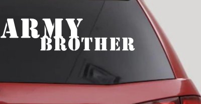 Army Brother Military Decal Sticker for Car Truck Window Vinyl