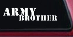 Army Brother Military Car or Truck Window Decal Sticker
