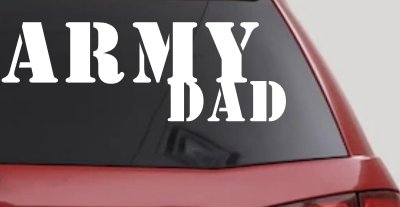 Army Dad Military Car Truck Window Decal Sticker - Show Your Pride!