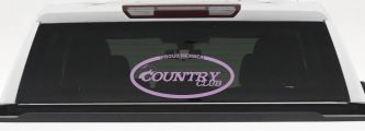 Proud Member Country Club Car or Truck Window Decal Sticker (Lilac)