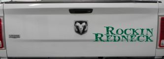 Rockin Redneck Country Car or Truck Window Decal Sticker (Dark Green)