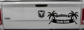 Redneck Yacht Club Country Car or Truck Window Decal Sticker (Black)