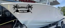 Redneck Yacht Club Country Car or Truck Window Decal Sticker (Black)
