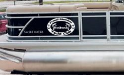 Proud Member Redneck Yacht Club Country Car or Truck Window Decal Sticker (White)