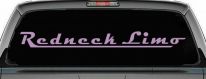 Redneck Limo Car or Truck Window Decal Sticker (Lilac)