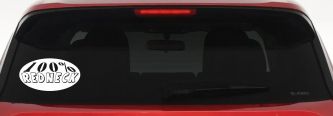 100 Percent Redneck Country Car or Truck Window Decal Sticker (White)