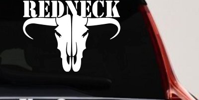 Redneck Longhorn Skull Car Truck Decal Vinyl Sticker Country Style