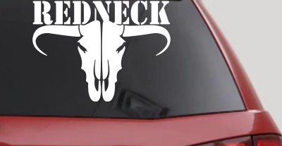 Redneck Longhorn Skull Car Truck Decal Vinyl Sticker Country Style