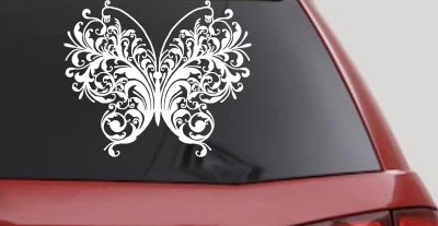Swirl Butterfly Car Truck Window Decal Vinyl Sticker Art Decor