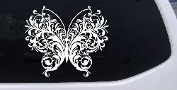 Swirl Butterfly Butterflies Car or Truck Window Decal Sticker