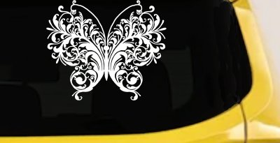 Swirl Butterfly Car Truck Window Decal Vinyl Sticker Art Decor