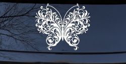 Swirl Butterfly Butterflies Car or Truck Window Decal Sticker
