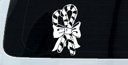Christmas Candy Canes Car or Truck Window Decal Sticker