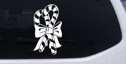 Christmas Candy Canes Car or Truck Window Decal Sticker