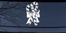 Christmas Candy Canes Car or Truck Window Decal Sticker
