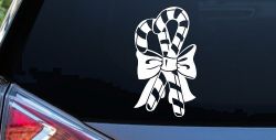 Christmas Candy Canes Car or Truck Window Decal Sticker