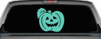 Jack O Lantern Car Decal Halloween Truck Window Vinyl Sticker (Mint)