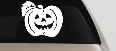 Jack O Lantern Car Decal Halloween Truck Window Vinyl Sticker