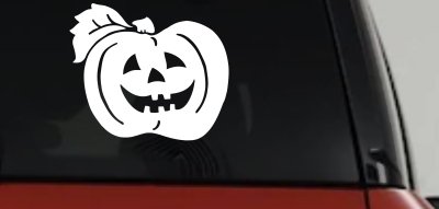 Jack O Lantern Car Decal Halloween Truck Window Vinyl Sticker